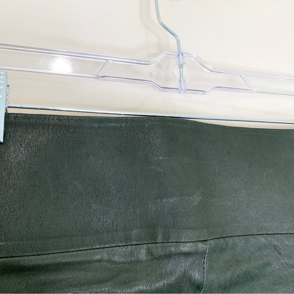 SPRWMN Leather Ankle Leggings (Sz M) 100% Lambskin High Rise Emerald Green - Picture 10 of 16